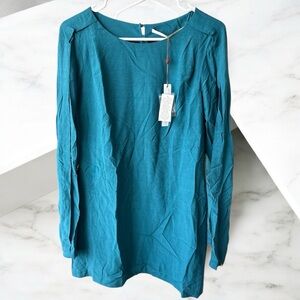 Twelfth Street by Cynthia Vincent Blue Long Sleeve Relaxed Dress